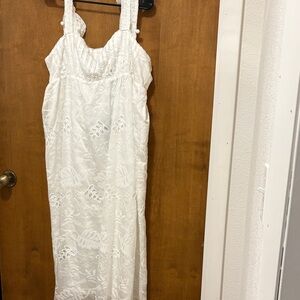 60. Farm Rio Elegant White Lace Dress